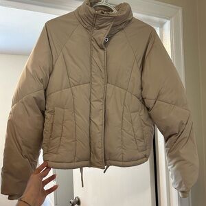 Bomber puffer jacket
